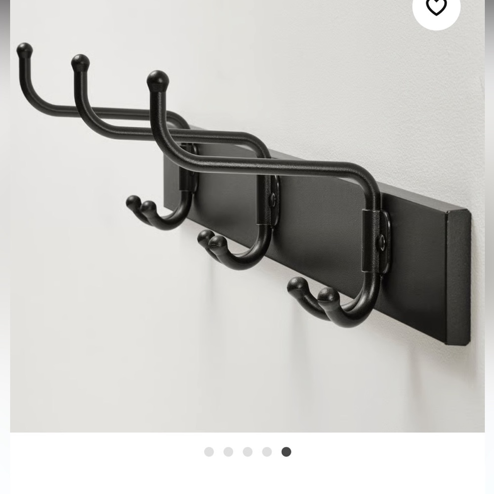 IKEA PINNIG Wall-Mounted Rack with Hooks (NEW, Sealed)